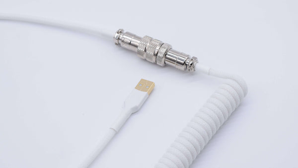 white custom keyboard cable