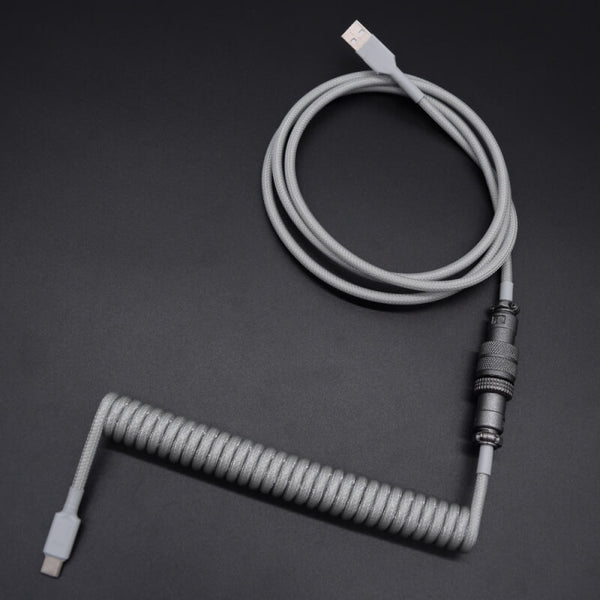 Gray custom coiled aviator USB C cable reddit