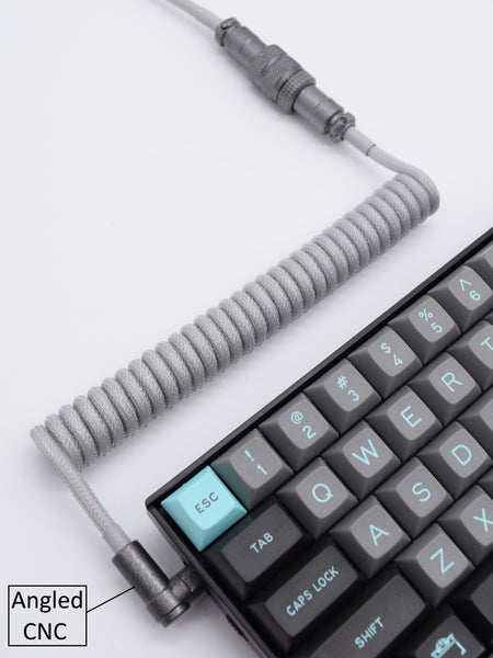 Custom gray coiled aviator cable modern dolch