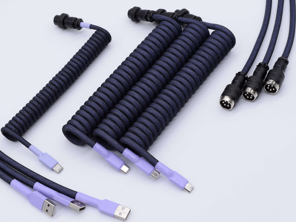 Nightshade themed custom keyboard cable