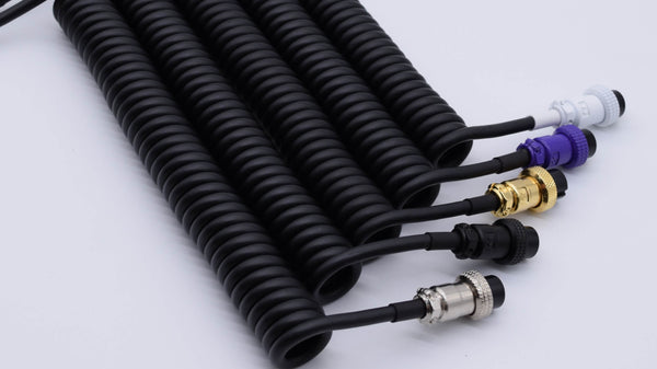 Matte Black Retractable Keyboard Cable