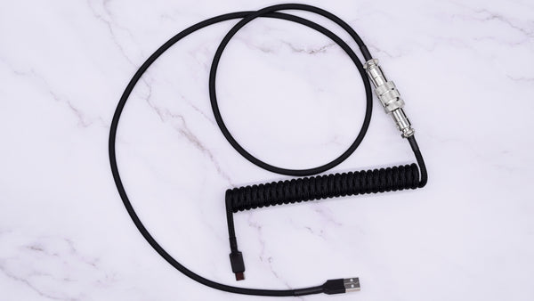 Mechcables black with silver aviator custom cable