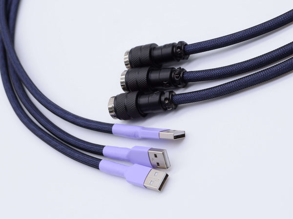 Nightshade themed custom keyboard cable