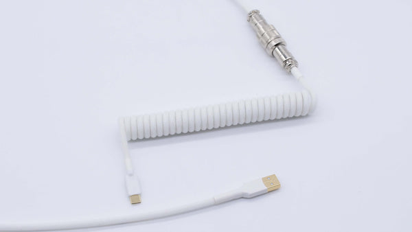 white custom keyboard cable
