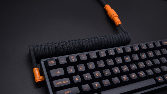 Angled USB C mechanical keyboard custom cable keychron