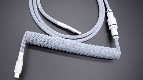 BLACK-ON-WHITE custom keyboard cable