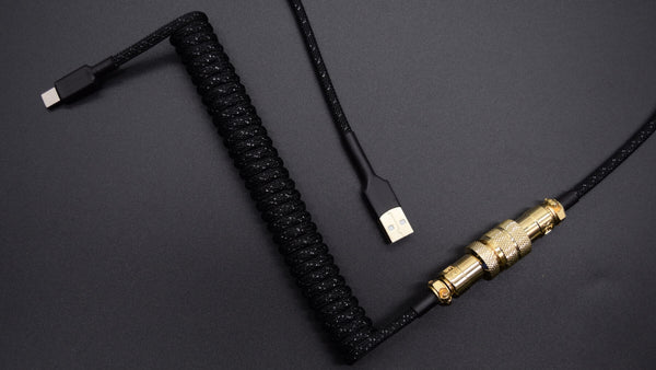Coiled GX16 Aviator Keyboard Cable
