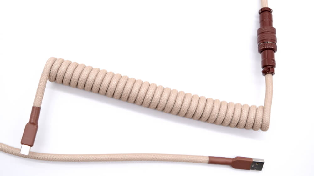 Noctua themed mechanical keyboard cable