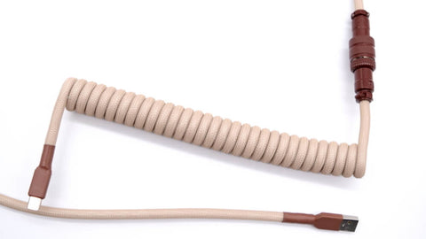 Noctua themed mechanical keyboard cable