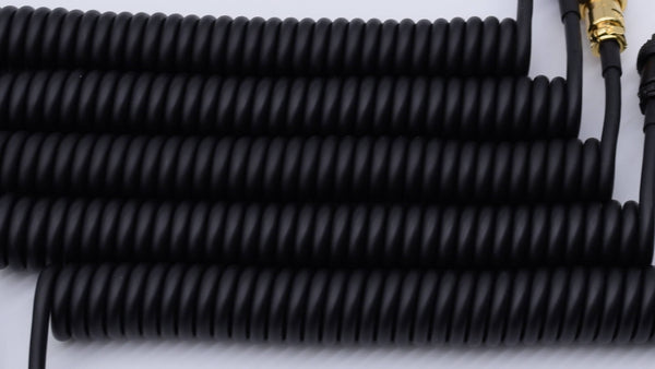 Matte Black Retractable Keyboard Cable