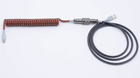 Carbon Themed Coiled Aviator Cable