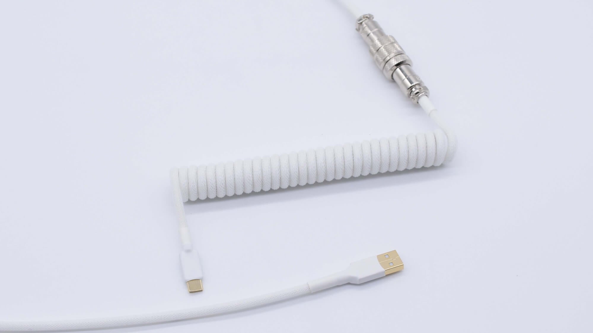 white custom keyboard cable