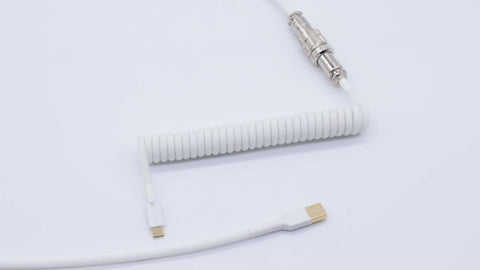 white custom keyboard cable
